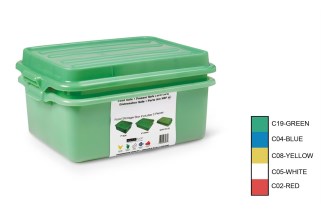 Vollrath 1535BRS6-C02 Traex Color-Mate Combo Sets with Snap-On Lid